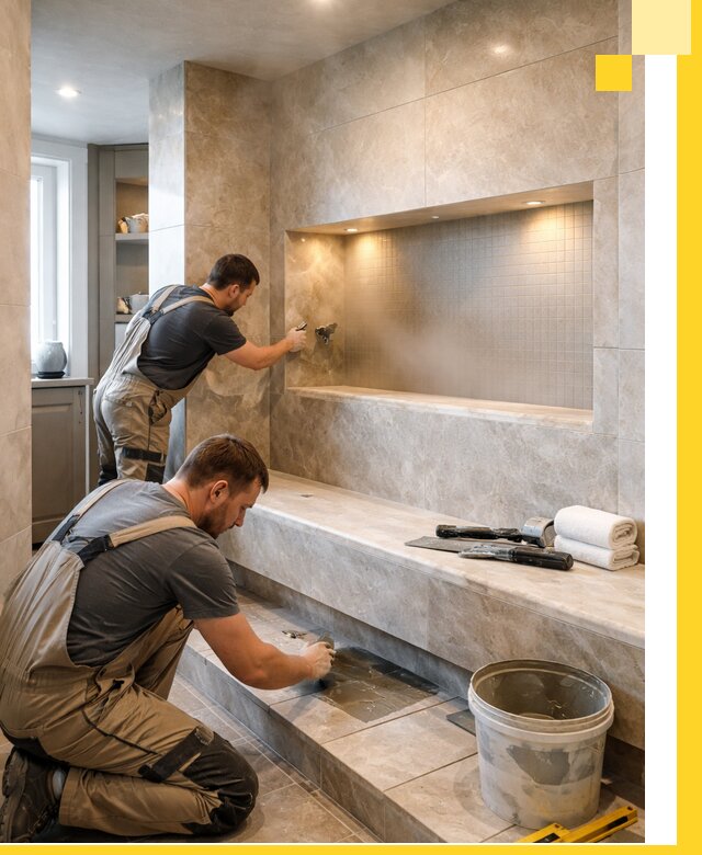 Профессиональное строительство хамама в квартире в Старой Руссе