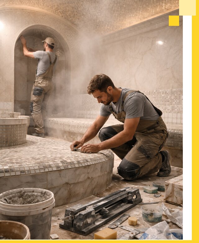 Профессиональный дизайн хамама и SPA под ключ в Старой Руссе