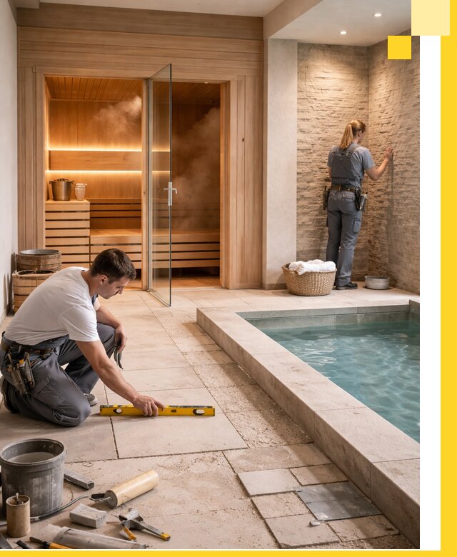 Комплексный дизайн и отделка интерьеров SPA под ключ в Старой Руссе